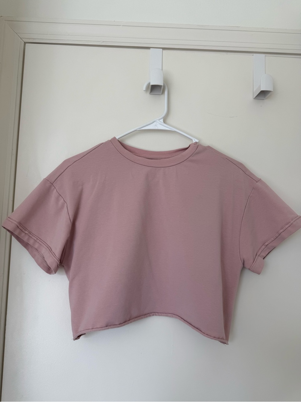SHEIN Cropped T-Shirt - Dusty Rose